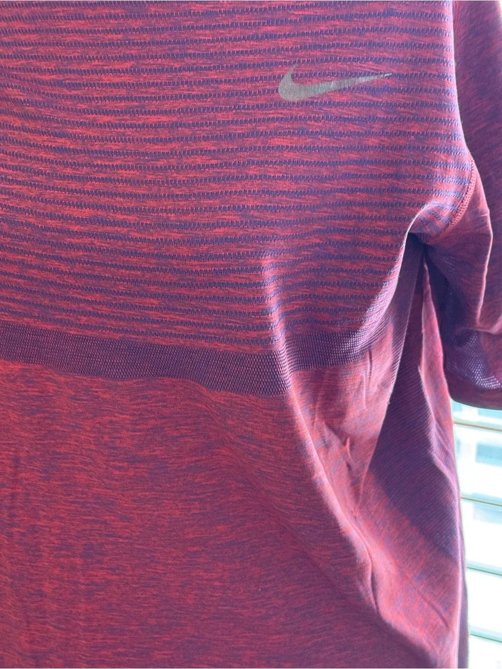 Nike Men’s Maroon Heather Short-Sleeve Training Tee